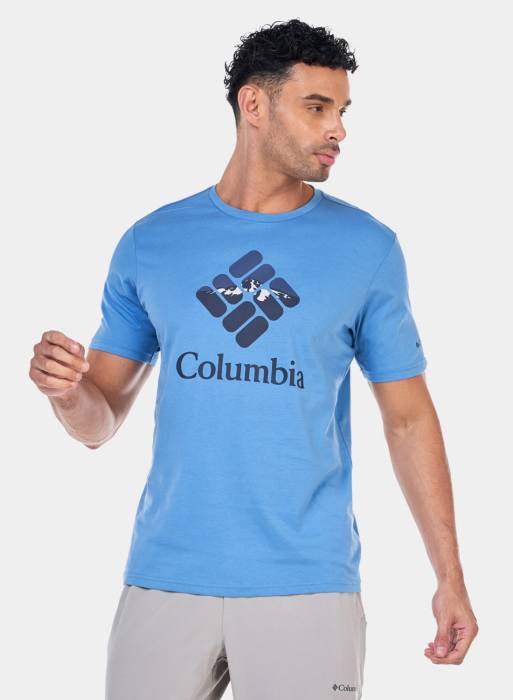تیشرت مردانه کلمبیا آبی
