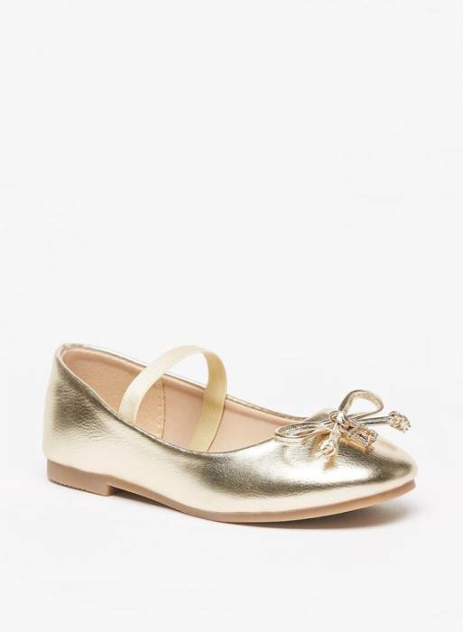 کفش راحت بچه گانه دخترانه طلایی برند flora bella