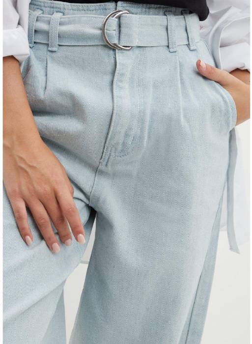 شلوار جین زنانه با کمربند دوروتی پرکینز روشن مدل 023