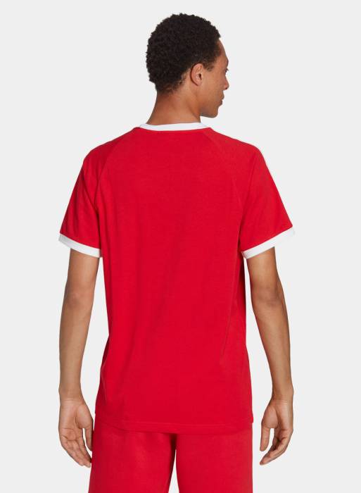 تیشرت کلاسیک مردانه آدیداس قرمز مدل 048