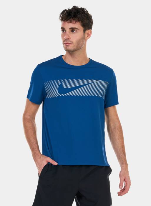 تیشرت تاپ ورزشی مردانه نایک آبی
