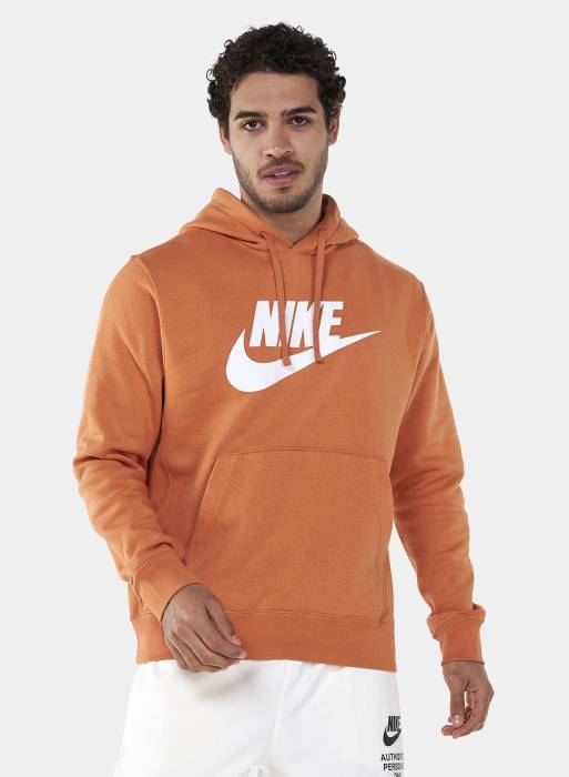 هودی سویشرت گرمکن ورزشی مردانه نایک نارنجی